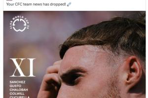 切尔西官方：队长詹姆斯热身时受伤，桑托斯首发替代出战